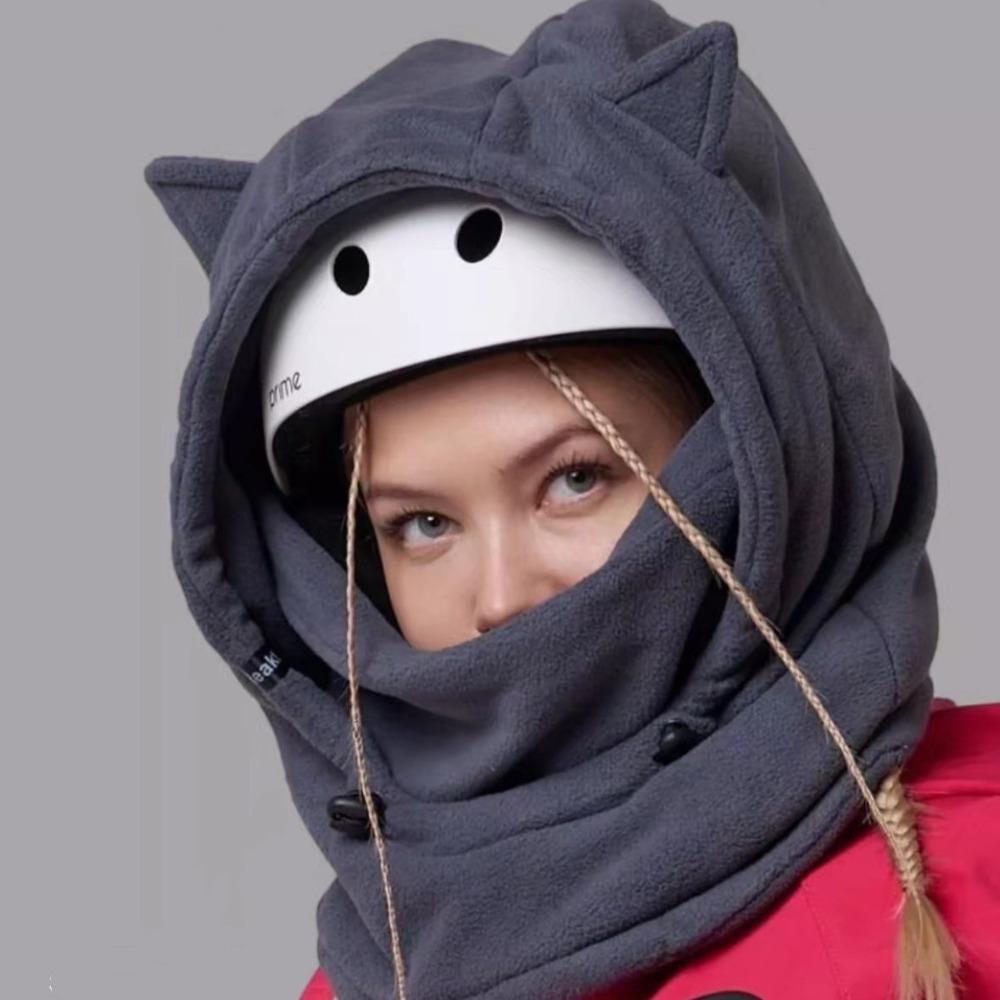 Ear Protection Ski Balaclava Windproof Snowboard Hooded Hat Motorcycle Helmet Hat Winter Sports