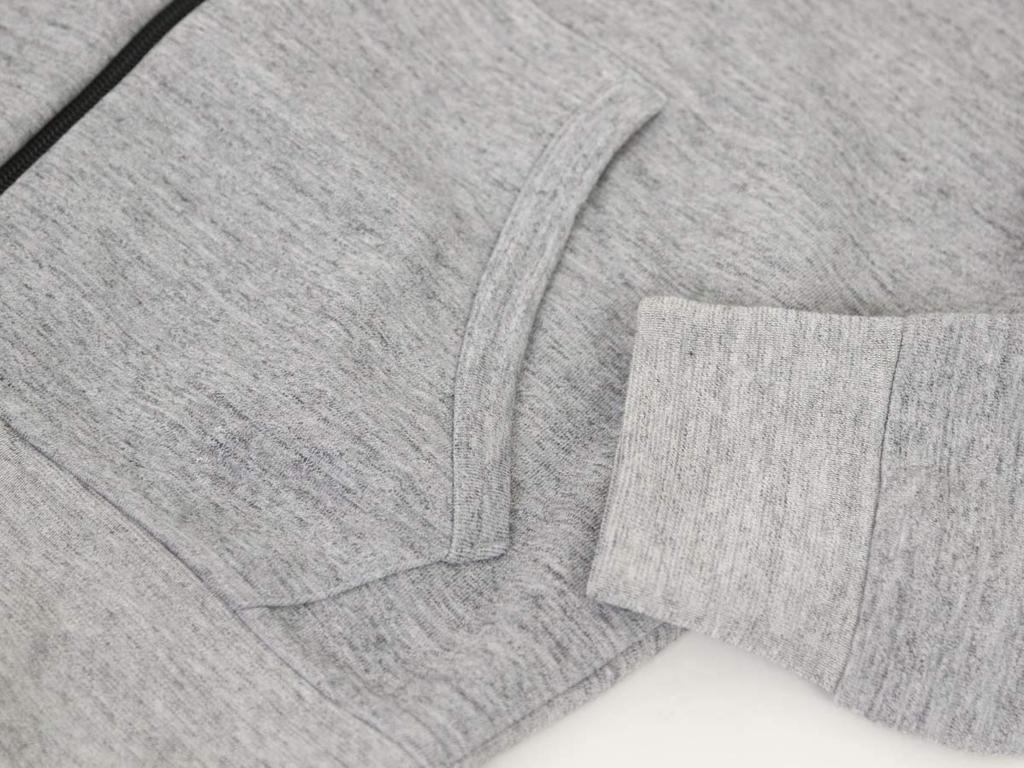 POLO RALPH LAUREN Джерси Однотонная Мужская Толстовка на Полной Молнии, Цвет, Дизайн с Одним Пунктом, 0102639-XL-GREYHTR [Б/У]