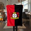 1Pc Bayer 04 Leverkusen Print Flannel Blanket High Quality Warm Comfortable Cover for All Seasons Perfect for Gifts Home Decor