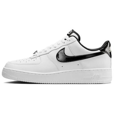 Air Force 1 Кожаная Амортизация Низкие Скейтбордические Кроссовки Мужские Белый Черный HF2898-101