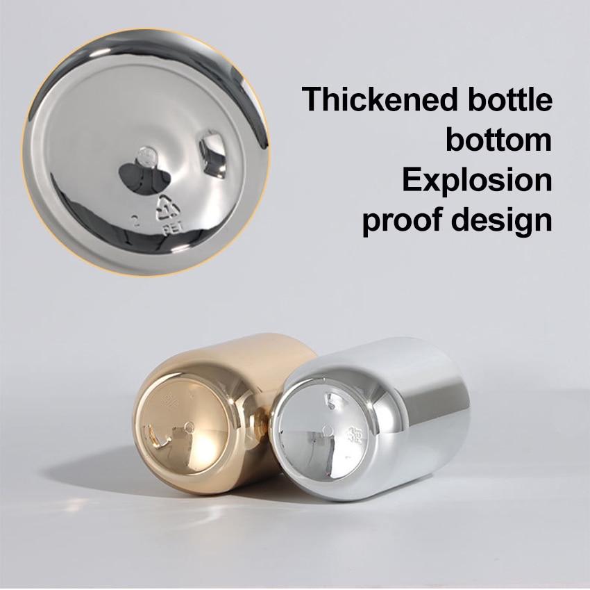 Electroplating Shampoo Bottle PET Press Type Lotion Empty Bottle Bathroom Shower Gel Large-Capacity Soap Dispenser