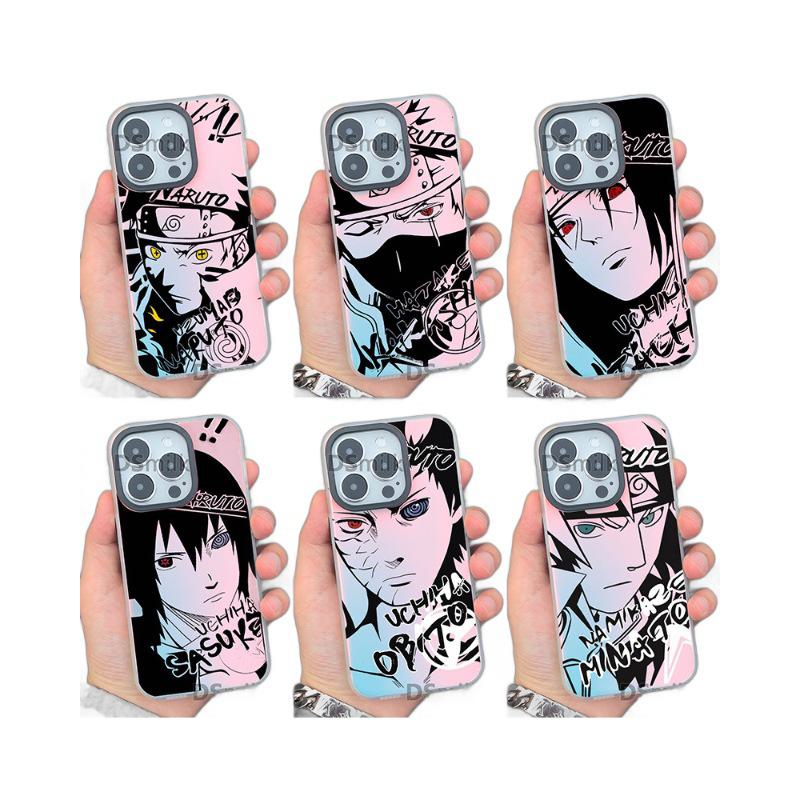 Цветной лазерный чехол Ninja для iPhone 15 Pro - Аврора Белый для Apple 11XsMax, 12, 13, 14, Plus