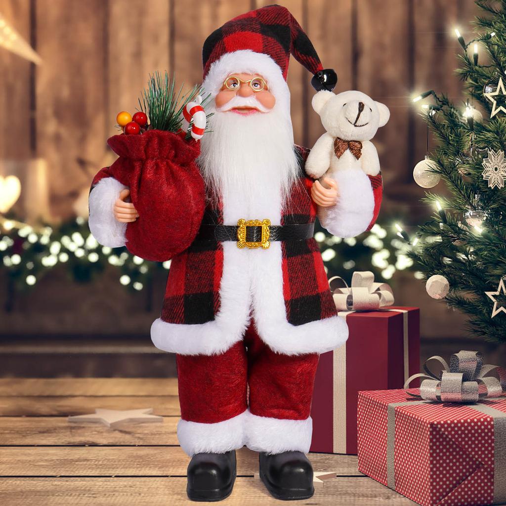 Xmas Decor for Home Navidad Party Ornaments Christmas Ornaments Santa Claus Doll with Gift Bags