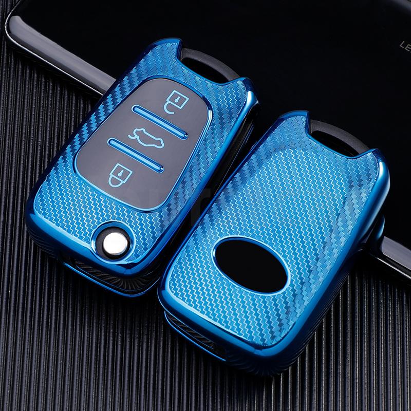 SKCW6 For Kia Sportage Rio 3 Soul Optima Ceed Pro K5 K2 TPU Car Key Case Cover for Hyundai I20 I30 Ix20 Ix35 Elantra Accent