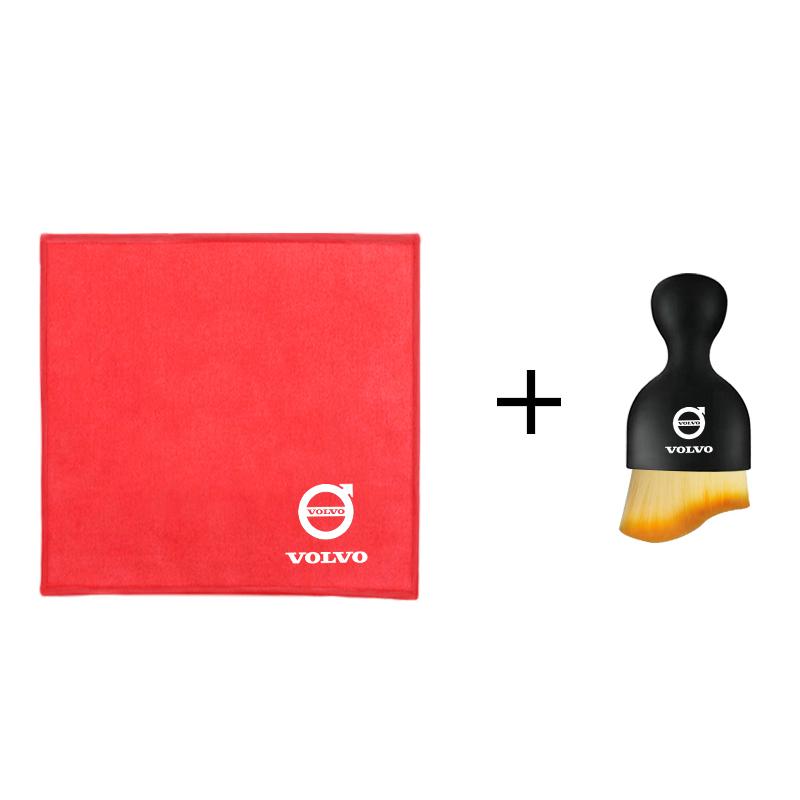 Car Cleaning Soft Brush Towel Rag Cloth Remover Dust Remover For Volvo XC90 S60 V40 XC60 S80 S40 V70 V50 S90 T6 V60 V90 XC40