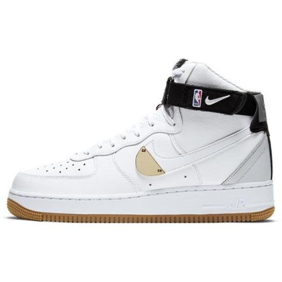 Nike Air Force 1 High '07 LV8 x NBA Белые 2020 - CT2306-100