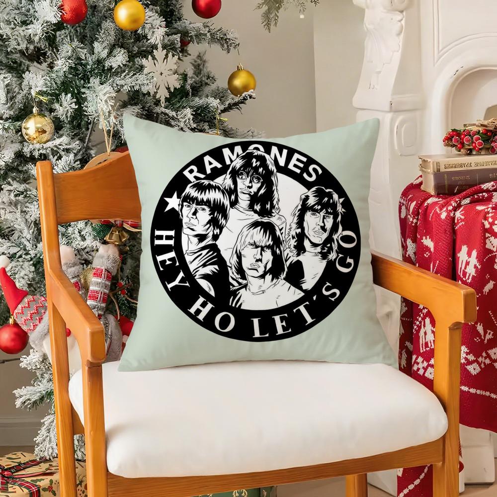 Панк Домашний Декор R-Ramones Наволочка Шелковистый Короткий Плюш С Невидимой Молнией Пылезащитный Чехол На Подушку Дивана Для Домашнего Декора