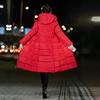 Women Winter Hooded Warm Coat Slim Cotton Padded Basic Jacket Female Long Outwear