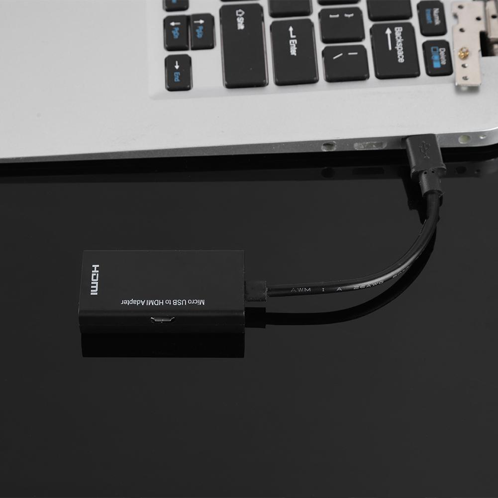 Адаптер Micro USB на HDMI 1080P 8-канальный стерео звук 5-контактный HDMI видеоадаптер для Android