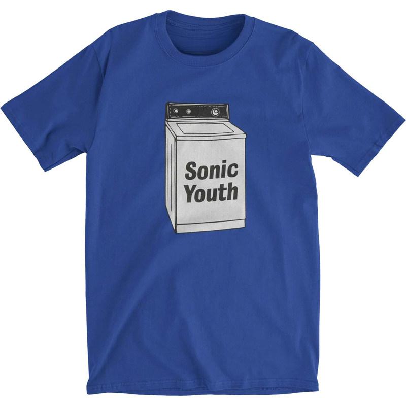 SONIC YOUTH Blue Tshirt Sonic Youth Washing Machine Album Casual TShirt Mens and Womens Luxury Brand Top 2026 New