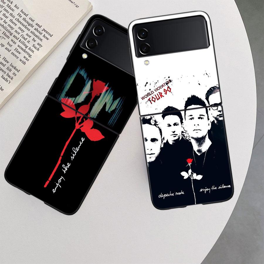 Rock Band Depeches Modes Phone Case For Samsung Z Flip 7 6 5G Galaxy Z Flip 5 4 3 Black Hard Cell Cover Luxury PC Shell Coque