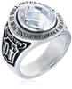 Monroe Message College 925 Sterling White Cubic Japanese Size 19 Dr. Ring, Silver, Zirconia, FC-195-SV-WCZ-19,