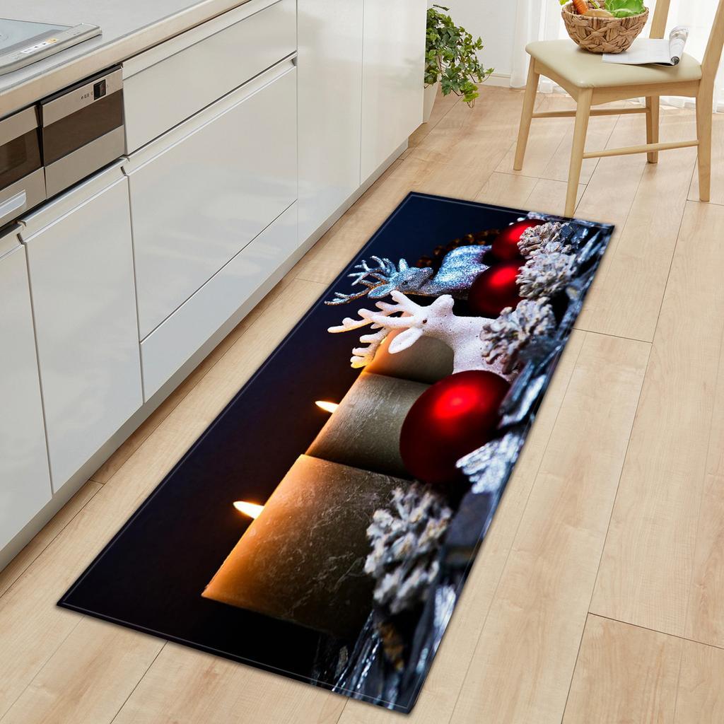 Christmas Kitchen Sand Carpet Doormat Long Floor Mat