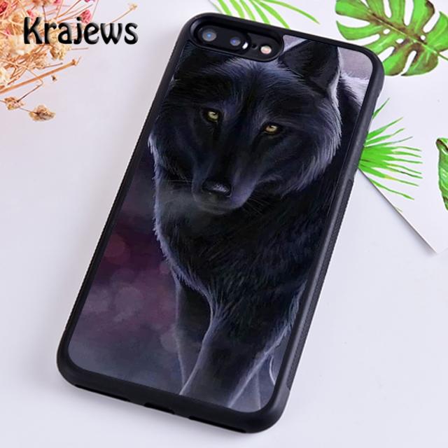 Krajews Animal Wolf Roar Phone Case Cover For iPhone 17 Air 16 15 14 plus 12 13 pro max coque Shell Fundas