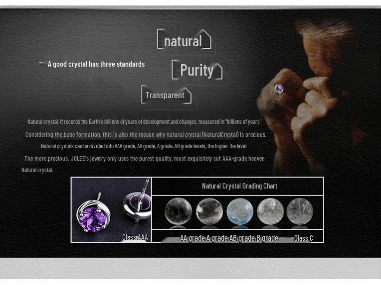 925 Sterling Silver Four-Pronged Purple Amethyst Stud Earrings for European & American Markets