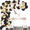 Balloon Arch Kit - Black Gold - 120 Balloons - Party Decoration - Birthday - Non Toxic