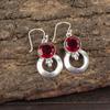 Pink Rubellite Gemstone Jewelry, 925 Sterling Silver Earrings, Handmade Gorgeous Jewelry, Designer Earrings Gift For Women