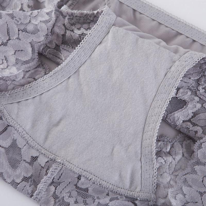 Сексуальные женские кружевные трусы со средней талией, сексуальные удобные хлопковые дышащие бесшовные женские трусы с промежностью