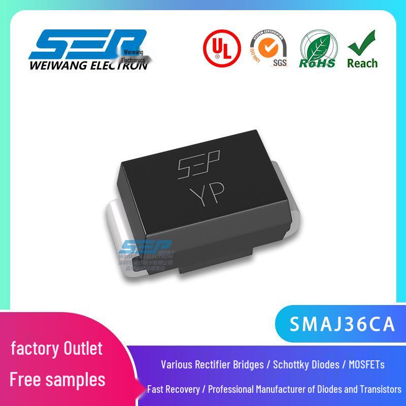 SEP SMAJ36CA SMA TVS Diode with YP Screen Print - Transient Voltage Suppressor