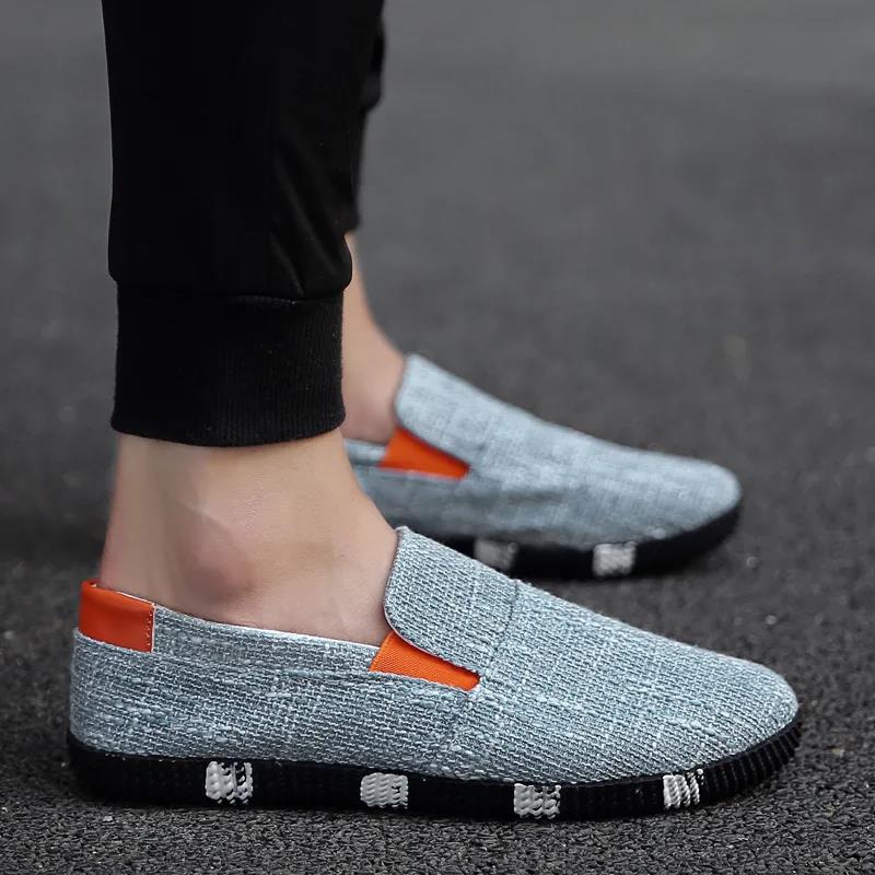 Summer Linen Canvas Shoes Casual Lazy Breathable Sneakers