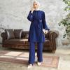 Женщины Рукава Камень Туника Брюки Костюм Хиджаб Одежда Mila Combine