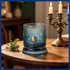 Rotating Whiskey Glass 245ml Embossed Crystal Tumbler Wine Cocktail Spirits Cup Stress Relief Spinning Rocks Glass