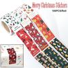 Wrapping Happy New Year Merry Christmas Stickers Santa Claus Snowman Sealing Labels Greeting Tags