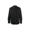 Polo Solid Color Embroidered Logo Long Sleeve Shirt Men Shirts Black 710772290-001