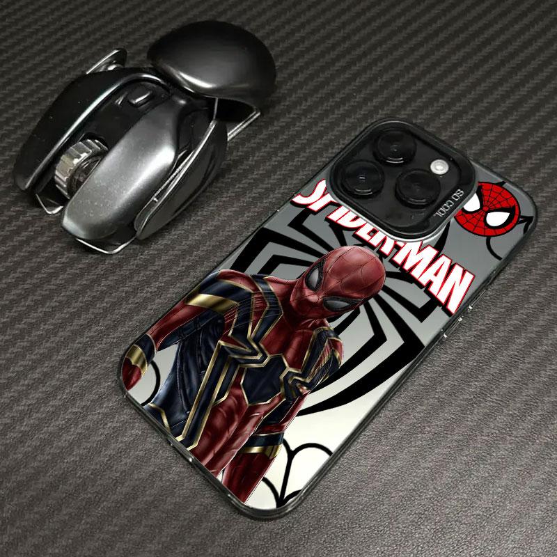 Чехол для телефона Человек-паук Marvel Spider Man Для iPhone 11 12 13 14 15 16 17 Pro Max 16e 17E 17 Air Plus 13 Mini Ударопрочная задняя крышка