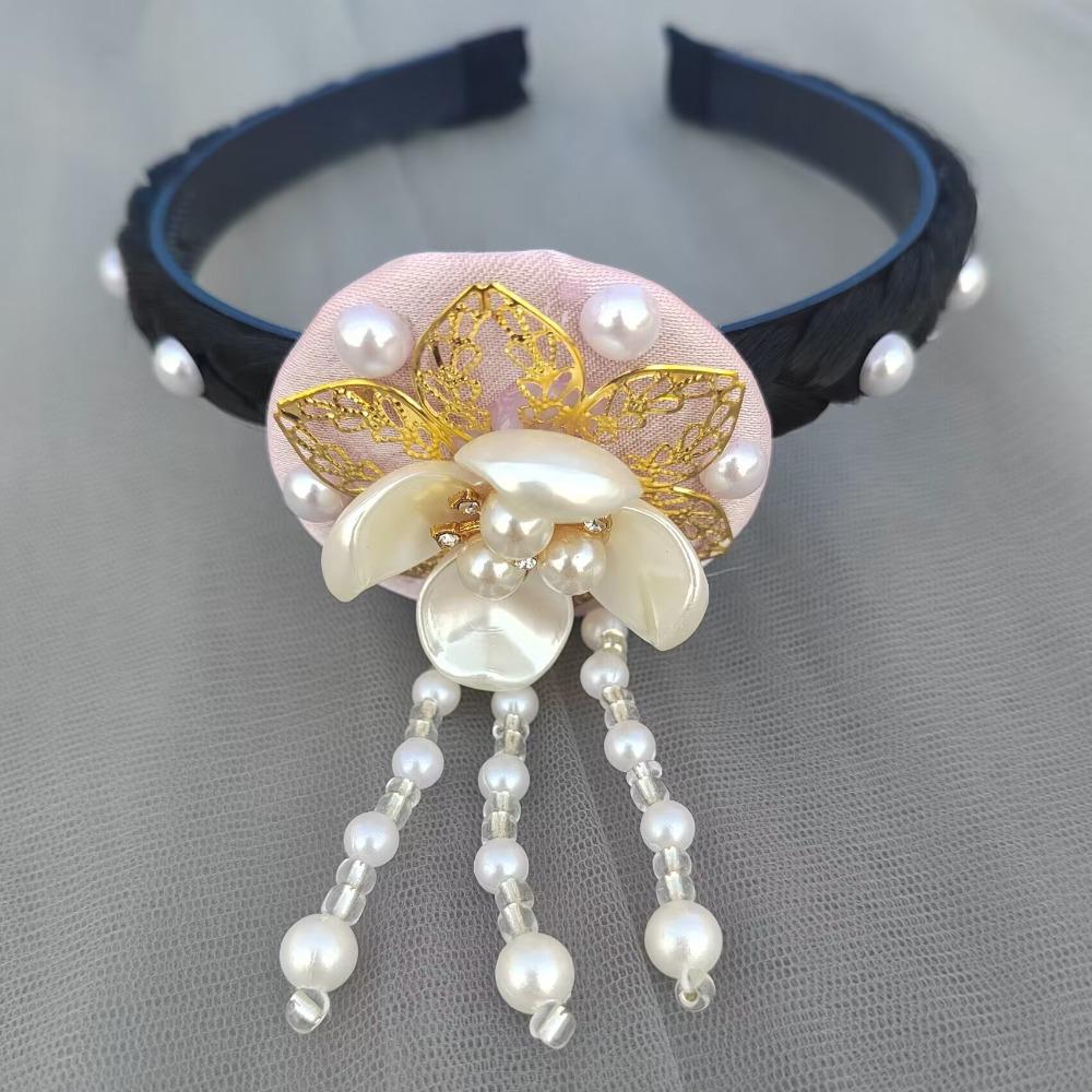Pearl Hanbok Hairband Tassels Stage Dance Hair Hoop Gift Korean Headband Children