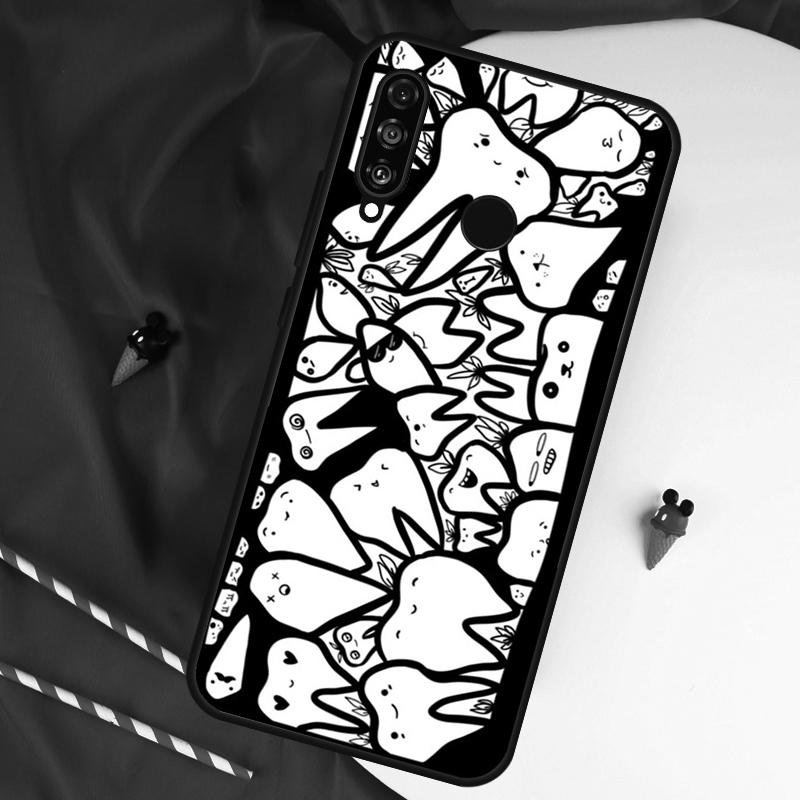 Dentist Tooth For Huawei Nova 7i 8i 11i 12i 12s 10 9 SE Y90 Y60 Y70 Y72 Y61 Y91 P60 Pro P30 P40 Lite Case