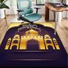 Golden Mosque Silhouette Office Rug Chair Mat, Game Carpet, Suitable for Front Door, Bedroom, Living Room, Desk, Holiday Gift