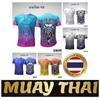Muay Thai T-Shirt Kick Boxing 3D Print Vintage Training UV Protect Quick Dry Men Women Unisex Short Sleeve Round Neck MMA Mix Martial Art
