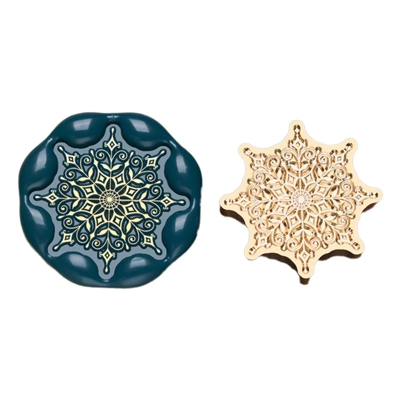 Vintage Stamp Head for Seal Letter Envelope Wedding Invitations Christmas Card Decoration, Christmas Embossed Seal Stamp