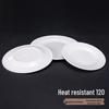 AVADEN Round Melamine White Dinner Plate