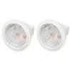 2pcs MR11 LED Light Bulbs AC12V 3W 300LM High Brightness Spotlight Bulb for Clothing Stores Landscape Warm Light 2700K