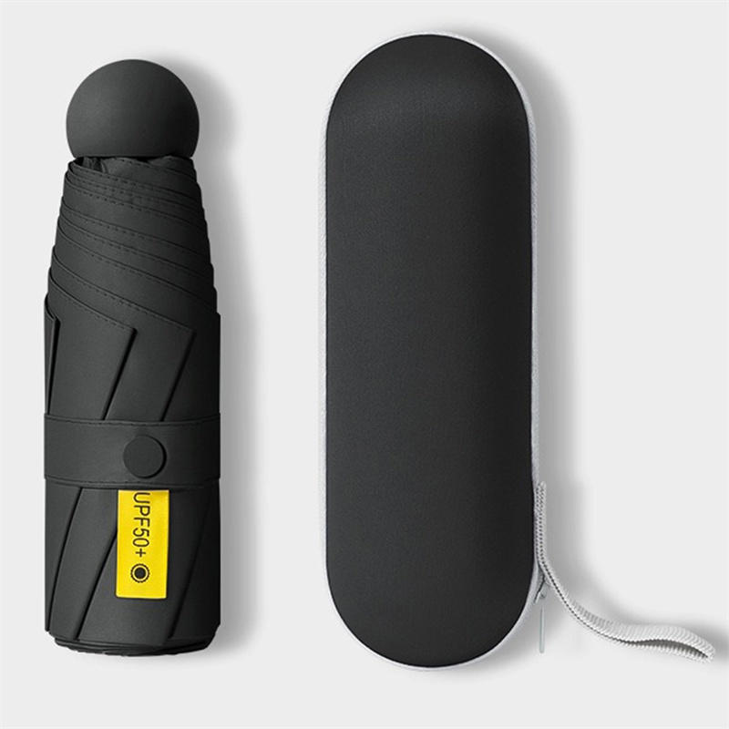 Мини-пять складных 6-костных зонтов, устойчивых к дождю и ветру, защита от ультрафиолета, портативный модный мужской и женский зонтик