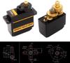 ICQUANZX 2pcs ES08MA II 12g Mini Metal Gear Analog Servo with Shockproof Stability for RC Models