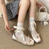 2025 Women Mary Jane Shoes Shallow Butterfly-knot Shoes Laides Soft Sole Comfort Dress Ballet Flats Shoes