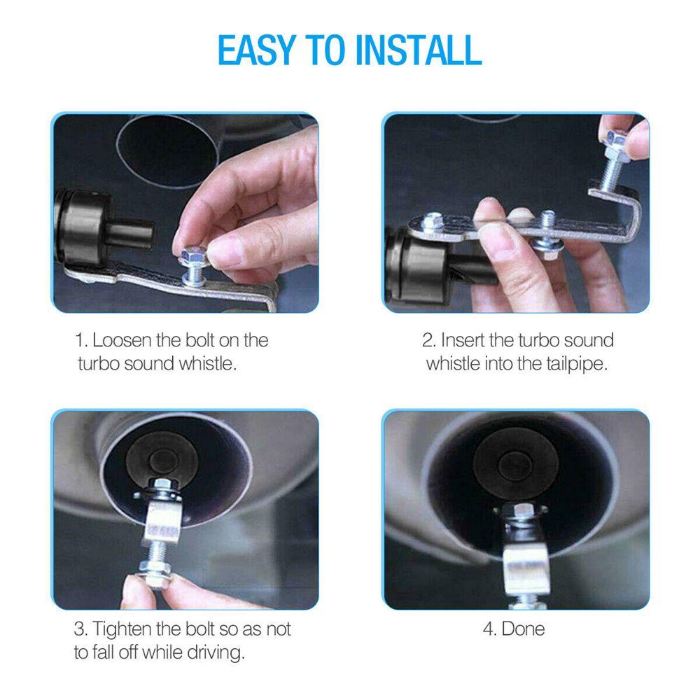 Simulator Car Turbo Exhaust Pipe Sound Simulator Whistle Roar Maker Sound Tail Exhaust Muffler Pipe