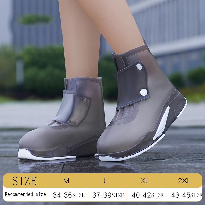 Модные резиновые сапоги, уличные резиновые сапоги, утолщенные нескользящие унисекс, водонепроницаемые, нескользящие, износостойкие, силиконовые резиновые сапоги