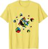 Exploding Rubix Rubics Present Gift for Kids T-Shirt Fitness Tight Tshirts Classic Tops Tees Cotton Men Casual