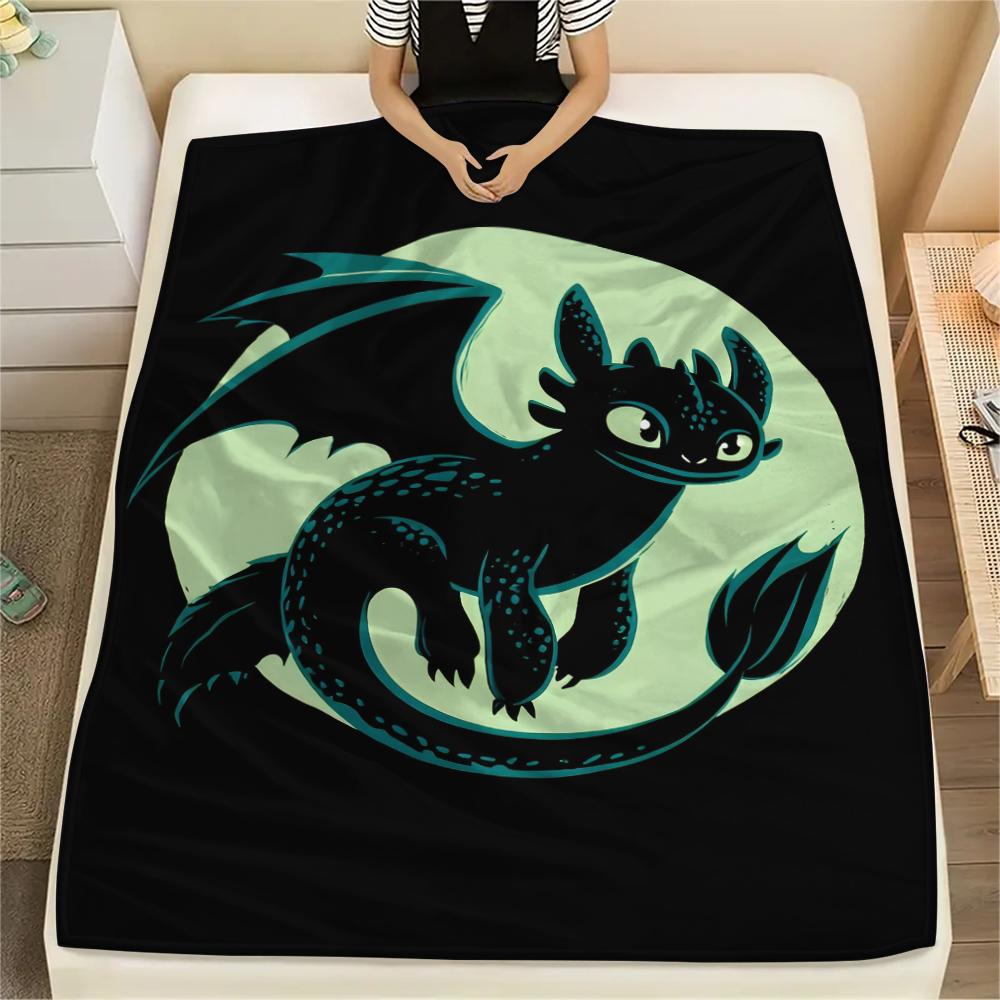 Плед "Как приручить дракона Беззубик", Мягкий плед для фанатов HTTYD, Идеальный подарок.chl