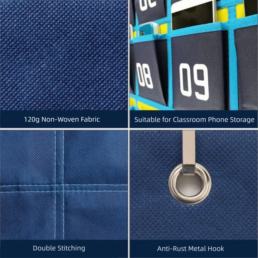 Более прочные карманы с номерами Нетканый материал Настенный органайзер для телефона Мобильный телефон