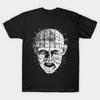 Мужская черная футболка с принтом Hellraiser Печать на трансферной бумаге без вырезания Хлопковая футболка