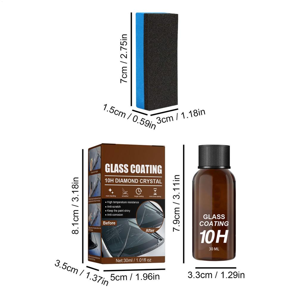10H Жидкое Стекло Керамическое Покрытие для Автомобиля Водонепроницаемое Нано Керамика Уход за Лакокрасочным Покрытием Автомобиля Защита от Царапин Супер Гидрофобный Набор Покрытия из Стекла
