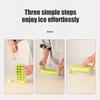 Curling Ice Cube Mold with One-Touch Release Flexible Ice Tray Portable Leak-Proof Water Bottle for Gym Travel Outdoor