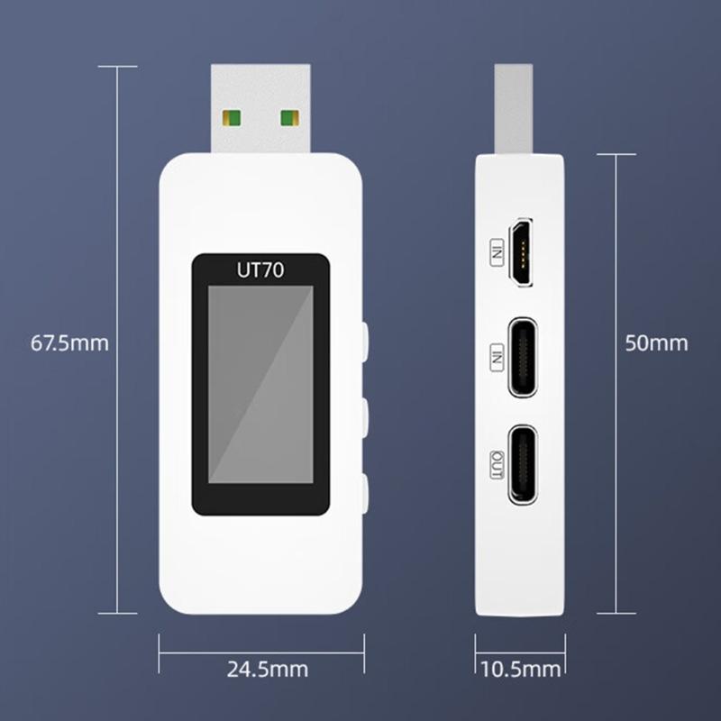 Industrial Power Meter Current Tester With 100W E Marker Cable Support 40℃~90℃ Operations And Circuit Protective System