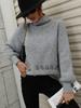 Autumn and winter new solid color sweater turtleneck pullover loose European and American women's clothing solid color turtleneck sweater