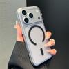 Прозрачный Магнитный Акриловый Чехол для iPhone 17 Air 16 Plus 15 14 13 Pro Max с Рисунком в Полоску, Ударопрочный Жесткий Чехол